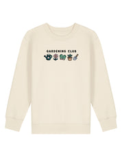 Gardening Club Embroidered Organic Cotton Childrens Sweatshirt