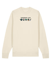 Gardening Club Embroidered Organic Cotton Sweatshirt