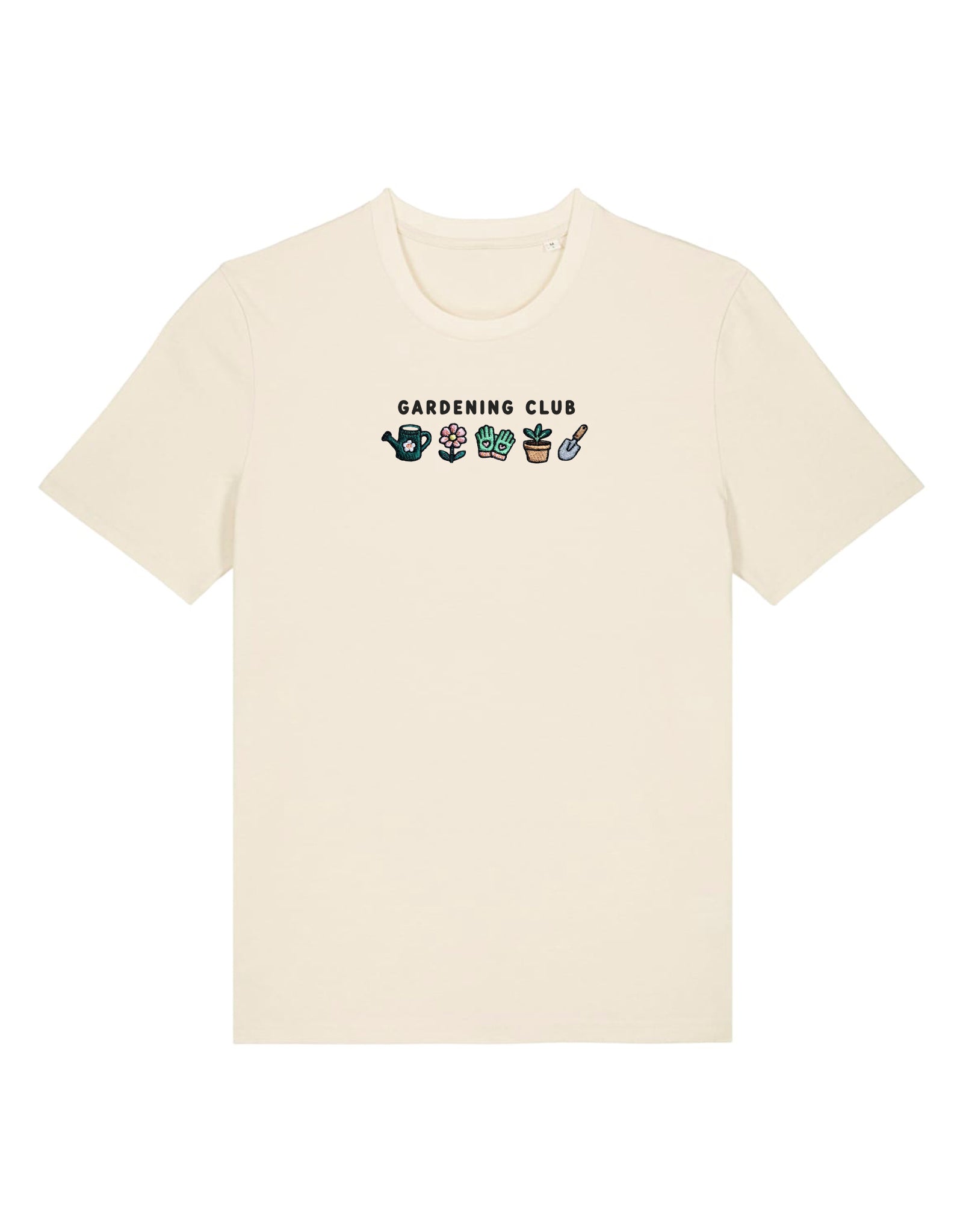 Gardening Club Embroidered Organic Cotton T-Shirt