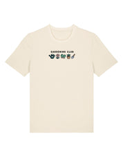 Gardening Club Embroidered Organic Cotton T-Shirt