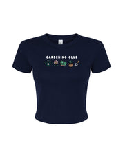 Gardening Club Embroidered Micro Rib Baby Tee