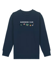 Gardening Club Embroidered Organic Cotton Childrens Sweatshirt