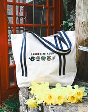 Gardening Club Embroidered Boat Bag