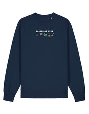 Gardening Club Embroidered Organic Cotton Sweatshirt