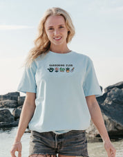 Gardening Club Embroidered Organic Cotton T-Shirt