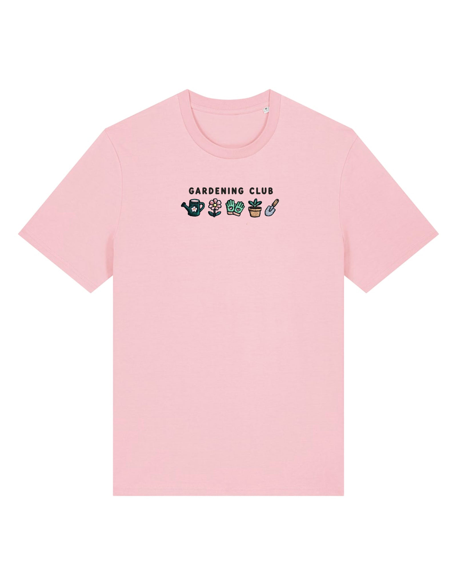 Gardening Club Embroidered Organic Cotton T-Shirt