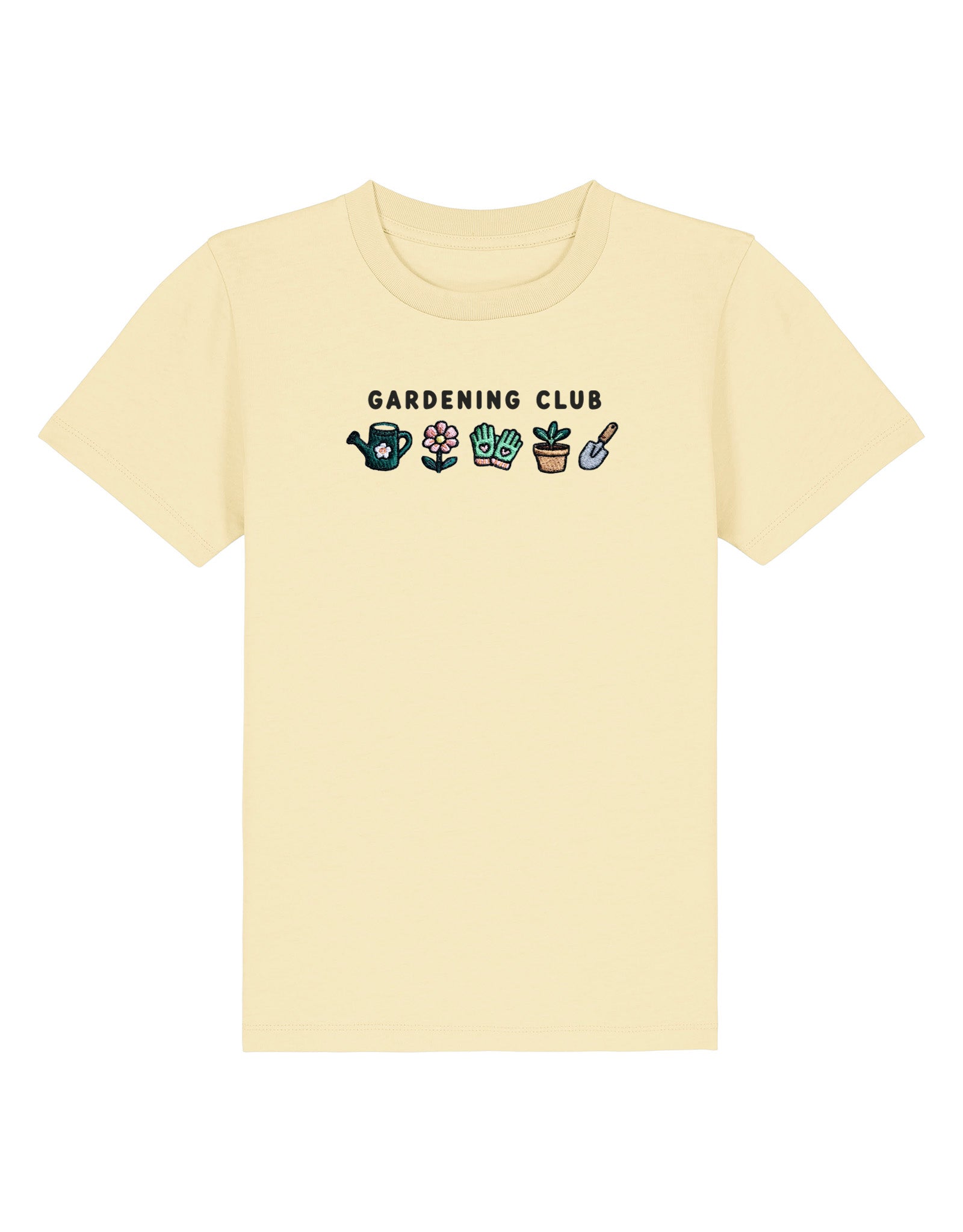 Gardening Club Embroidered Organic Cotton Childrens T-Shirt