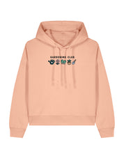Gardening Club Embroidered Boxy Organic Cotton Hoodie