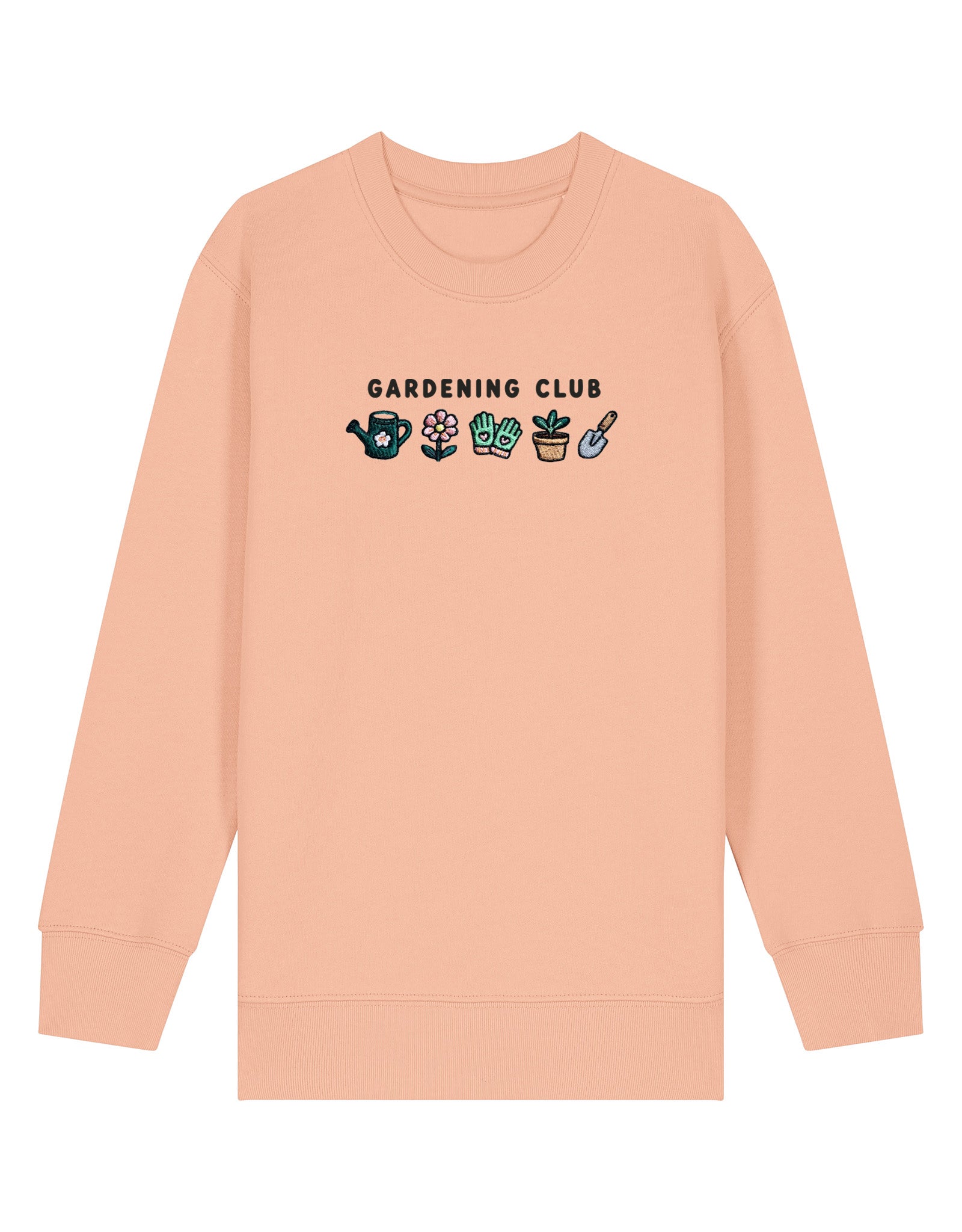 Gardening Club Embroidered Organic Cotton Childrens Sweatshirt