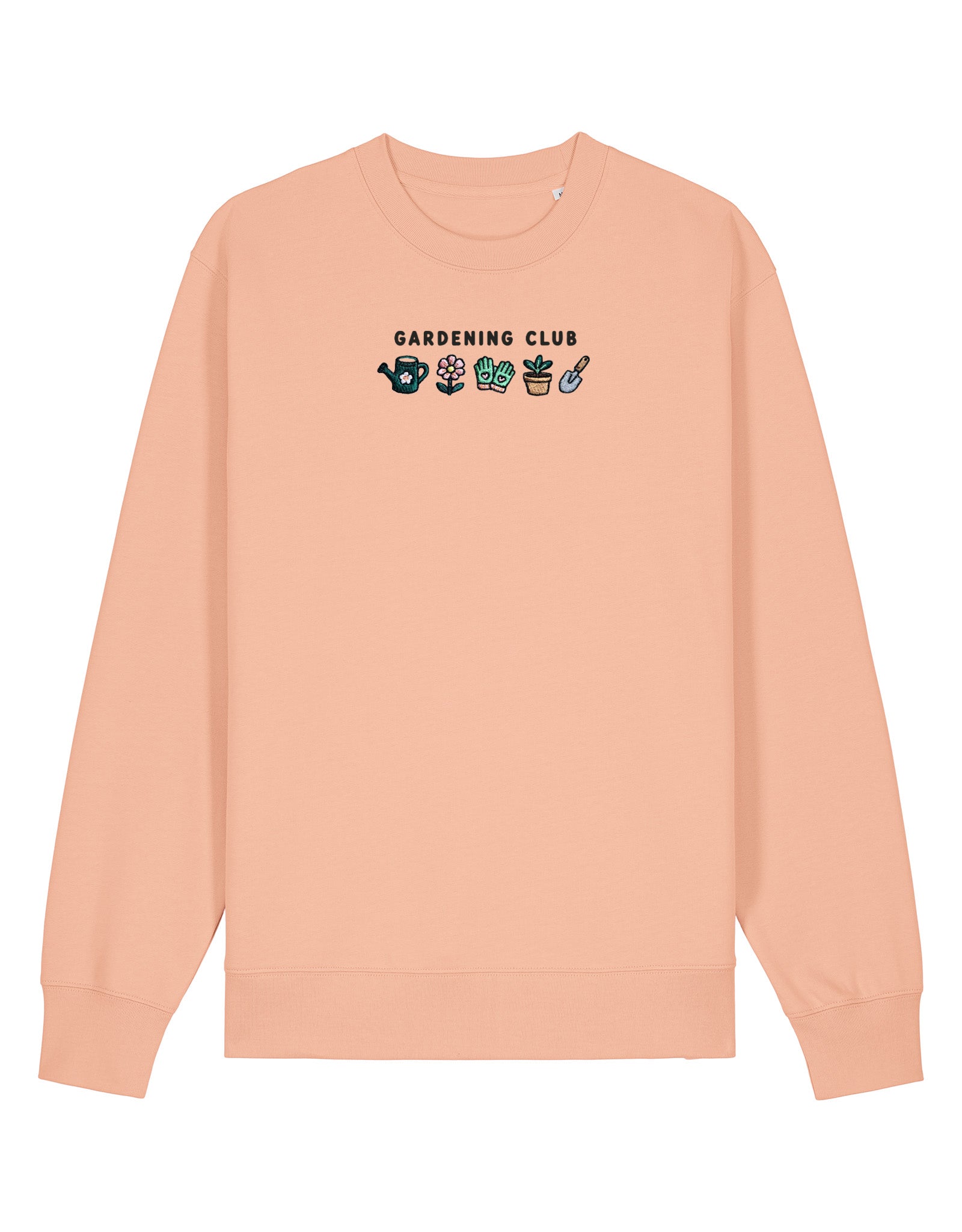 Gardening Club Embroidered Organic Cotton Sweatshirt