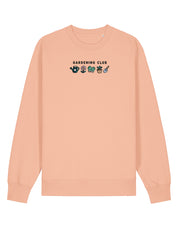 Gardening Club Embroidered Organic Cotton Sweatshirt