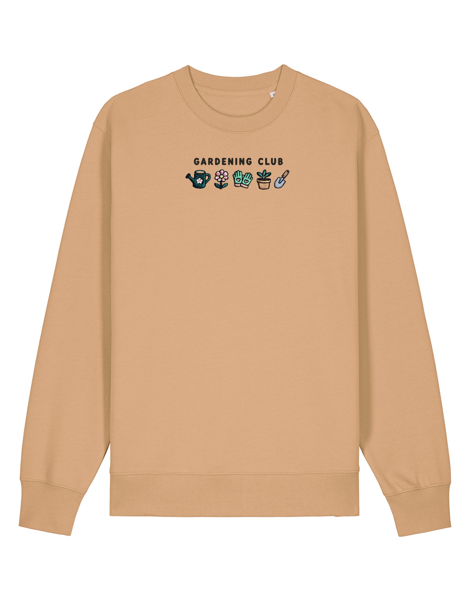 Gardening Club Embroidered Organic Cotton Sweatshirt