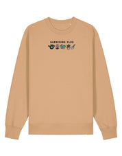 Gardening Club Embroidered Organic Cotton Sweatshirt