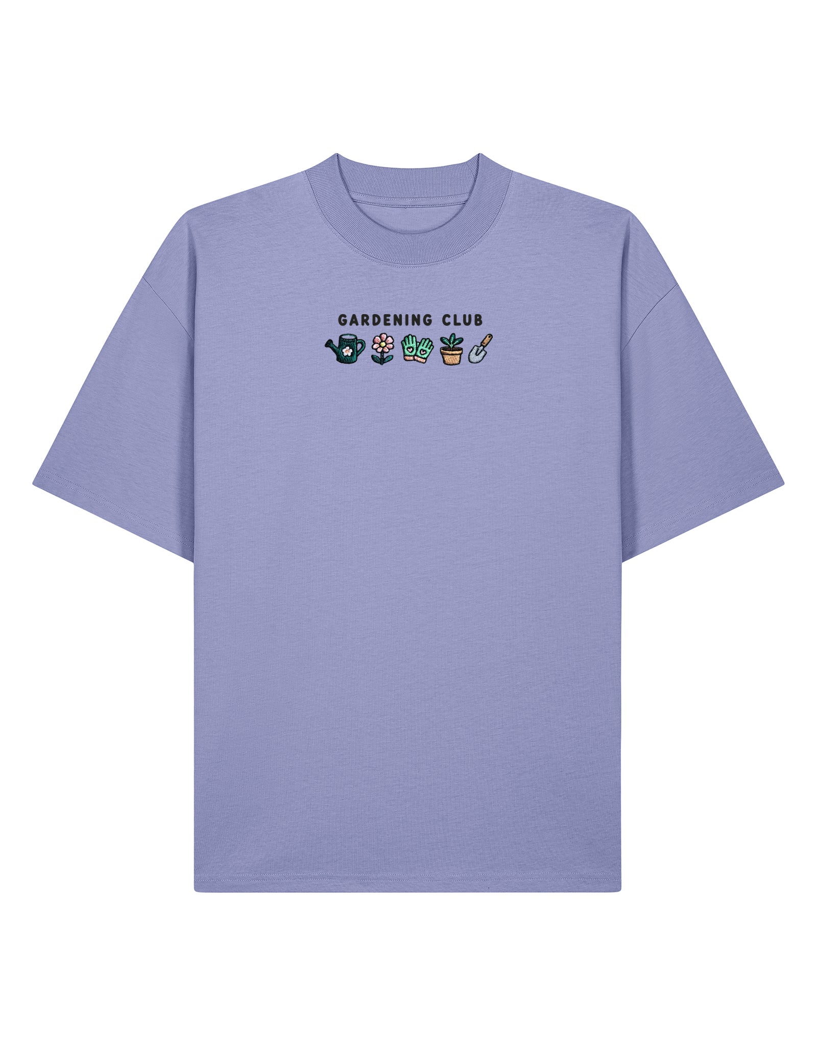 Gardening Club Embroidered Oversized Organic Cotton Tee