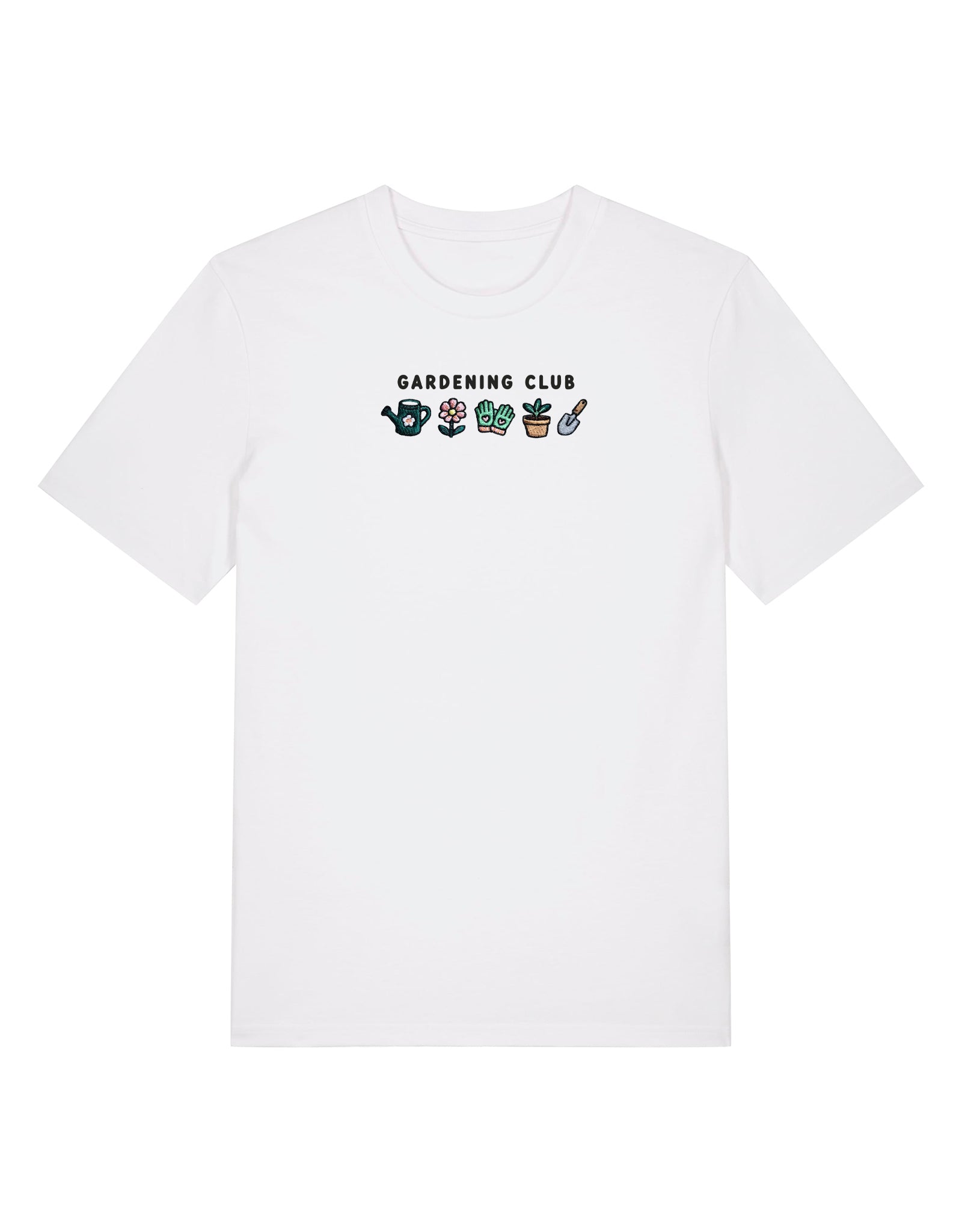 Gardening Club Embroidered Organic Cotton T-Shirt