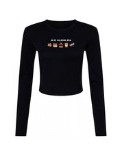 Gilmore Era Embroidered Micro Rib Long Sleeved Tee