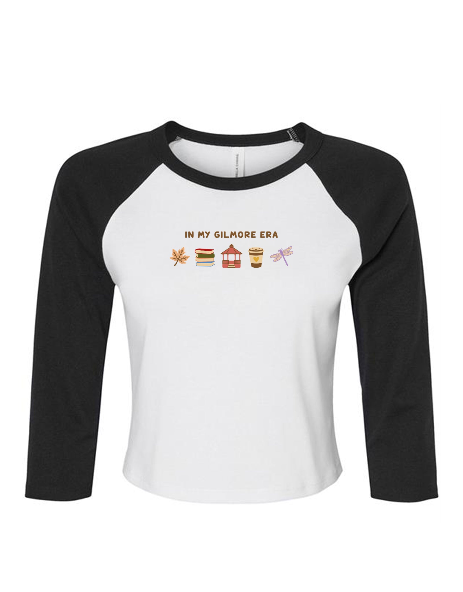 Gilmore Era Embroidered Micro Rib 3/4 Sleeve Tee