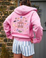 Gilmore Season Printed Boxy Organic Cotton Zip Hoodie