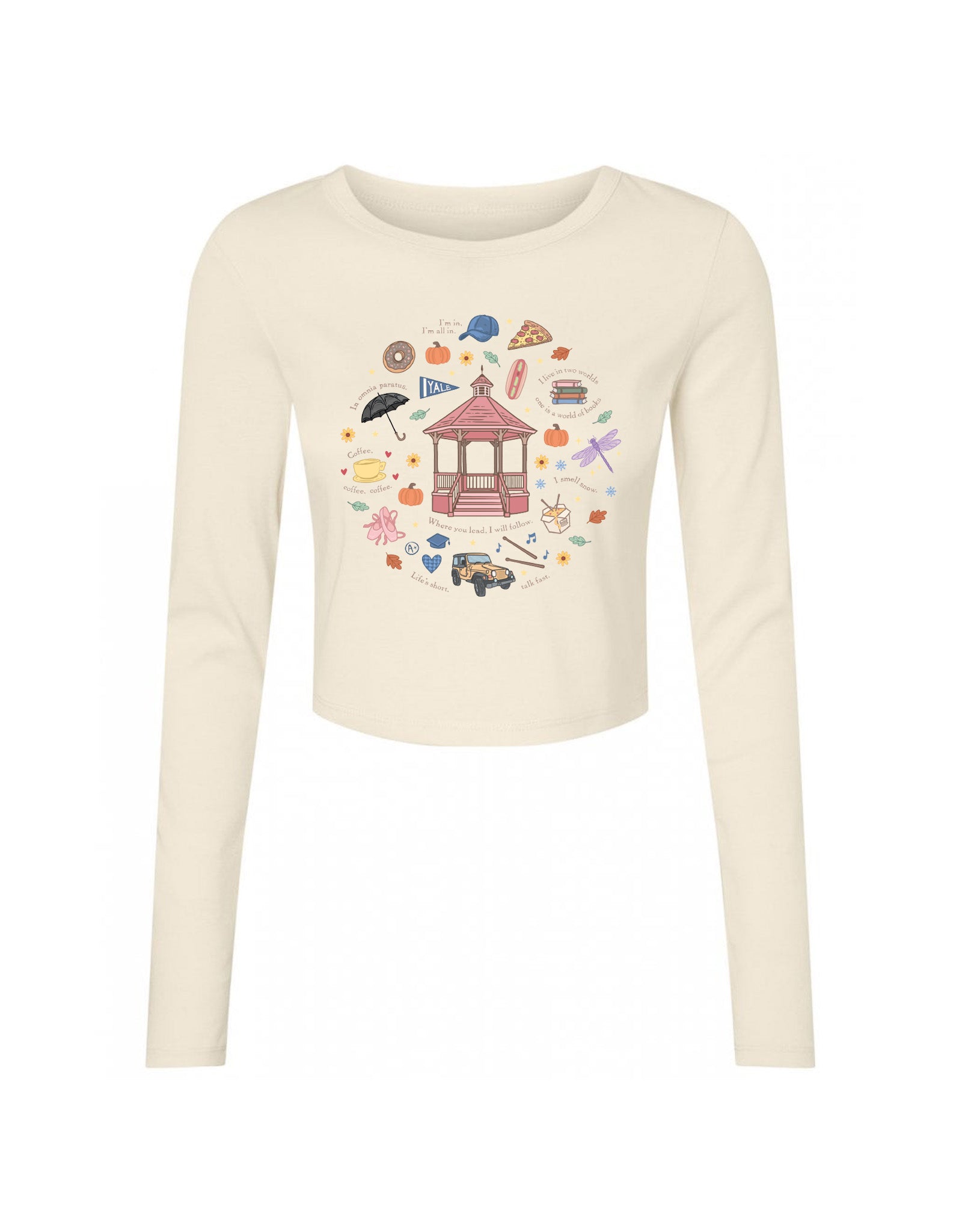 SAMPLERL1 - Gilmore Print Long Sleeved Baby Tee *FAULTY*
