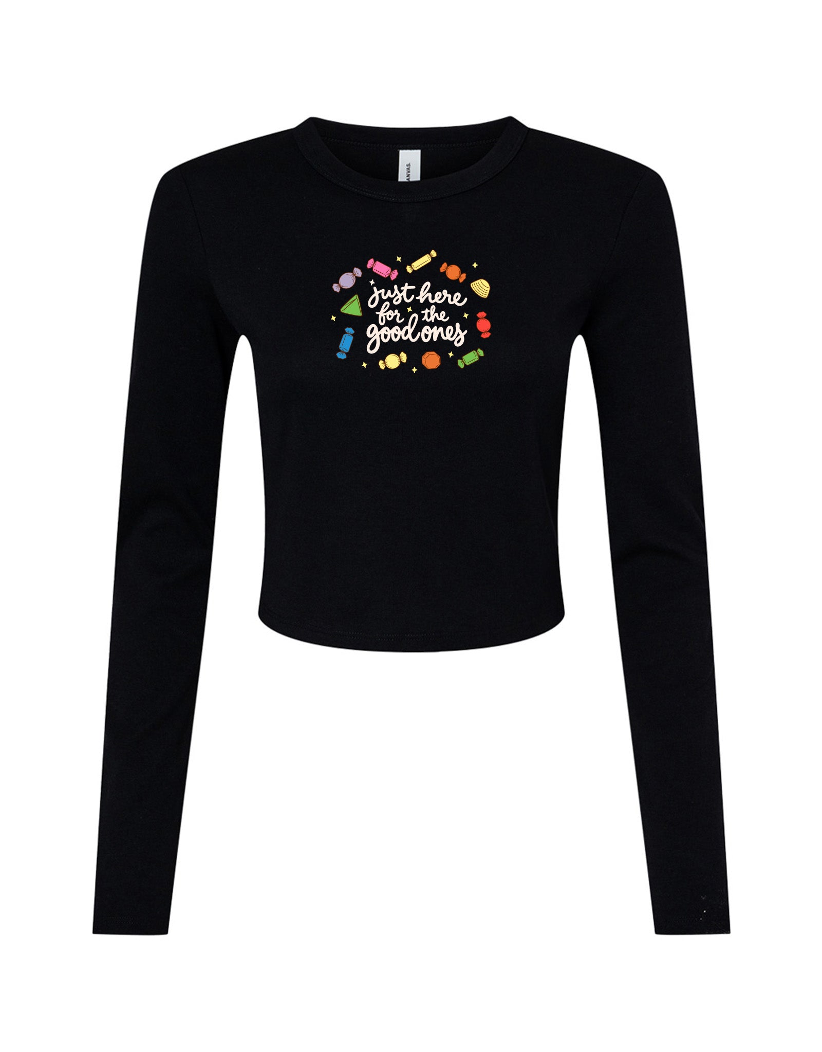 Good Chocolates Embroidered Micro Rib Long Sleeved Tee