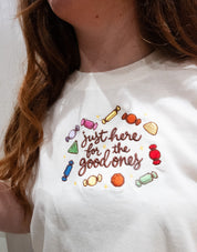 Good Chocolates Embroidered Boxy Organic Cotton Tee