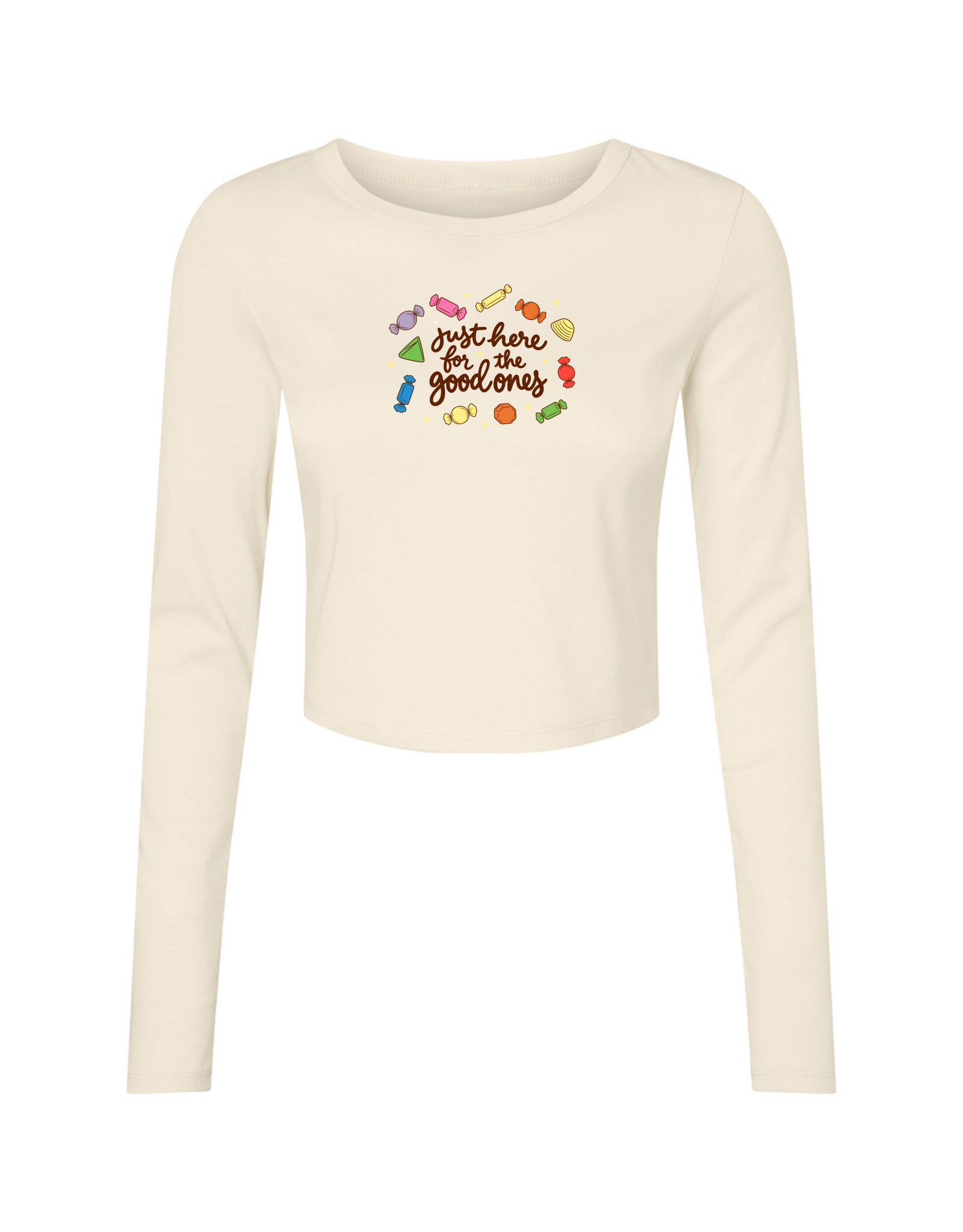 Good Chocolates Embroidered Micro Rib Long Sleeved Tee
