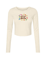 Good Chocolates Embroidered Micro Rib Long Sleeved Tee