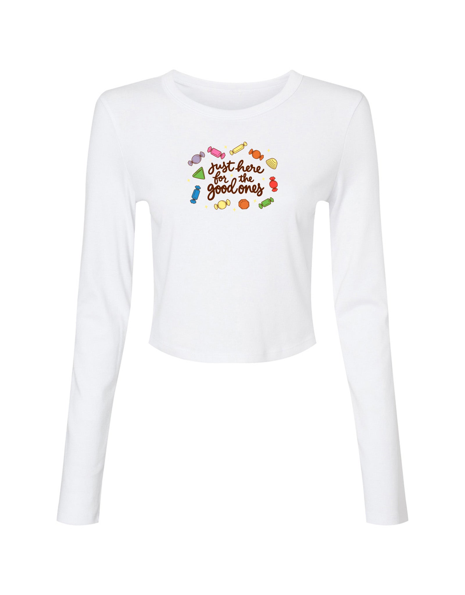 Good Chocolates Embroidered Micro Rib Long Sleeved Tee