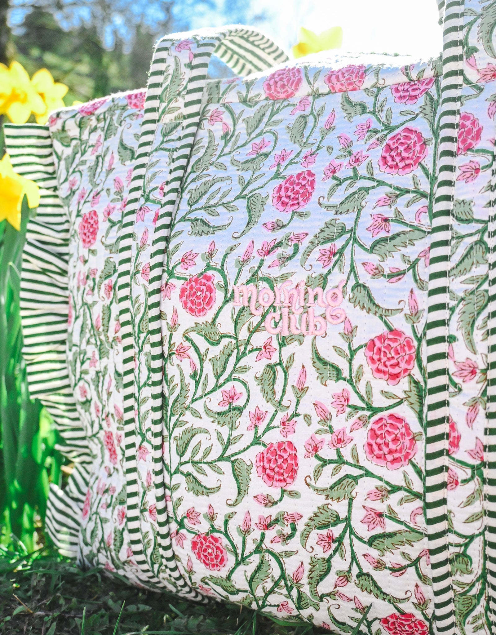 Essentials Quilted Frill Tote Bag