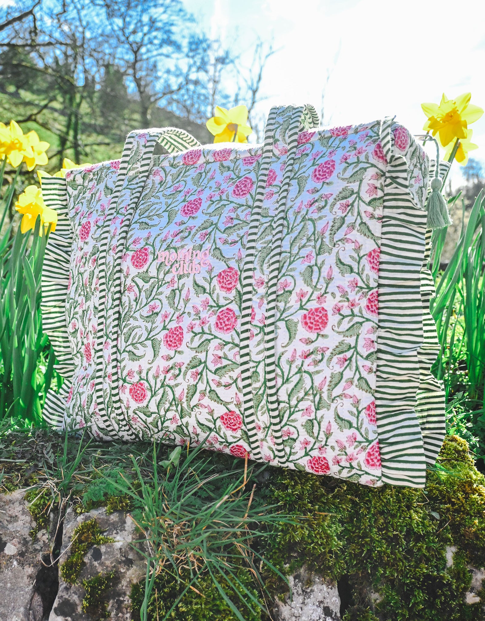 Essentials Quilted Frill Tote Bag