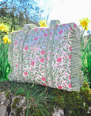 Essentials Quilted Frill Tote Bag