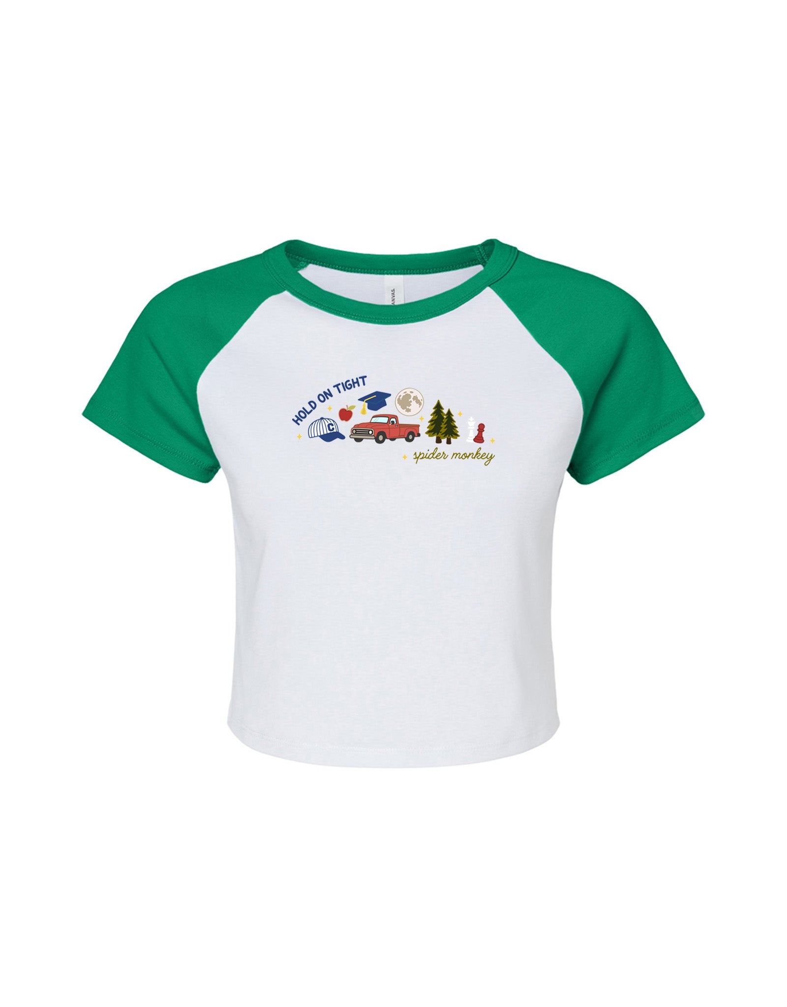 Forks Embroidered Micro Rib Baby Tee