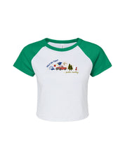 Forks Embroidered Micro Rib Baby Tee