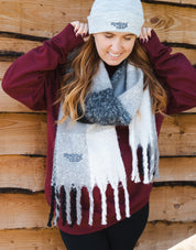 Essential Embroidered Recycled Polyester Scarf