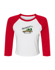 Griswolds Embroidered Micro Rib 3/4 Sleeve Tee
