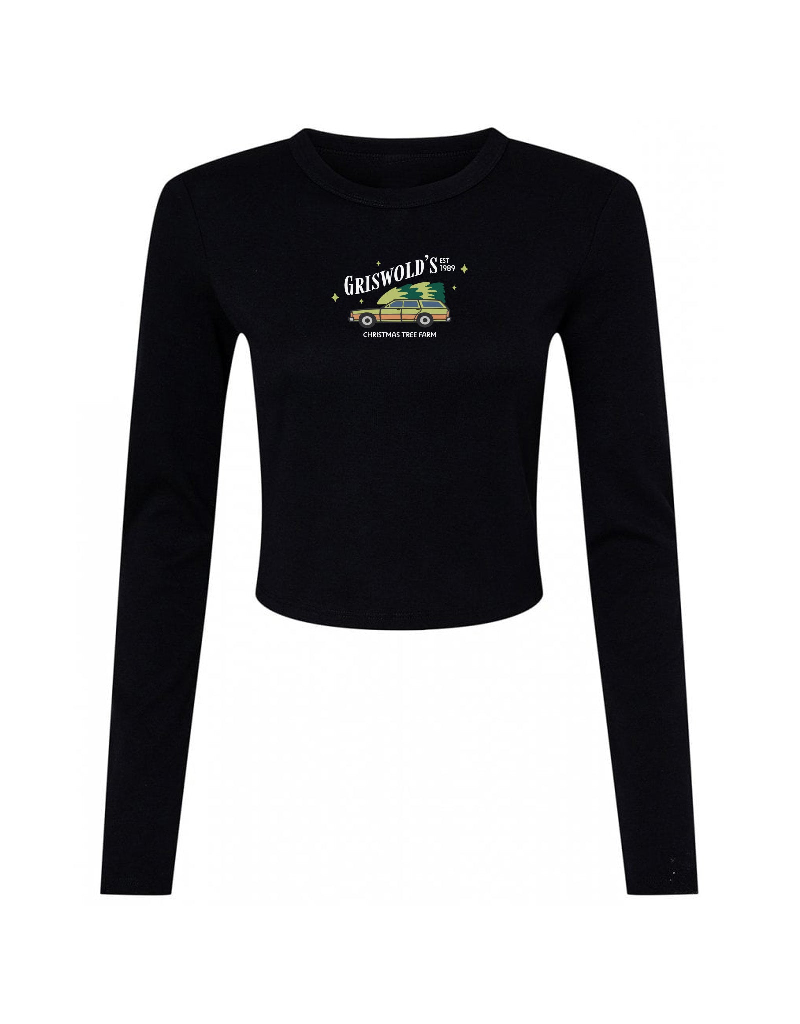Griswolds Embroidered Micro Rib Long Sleeved Tee