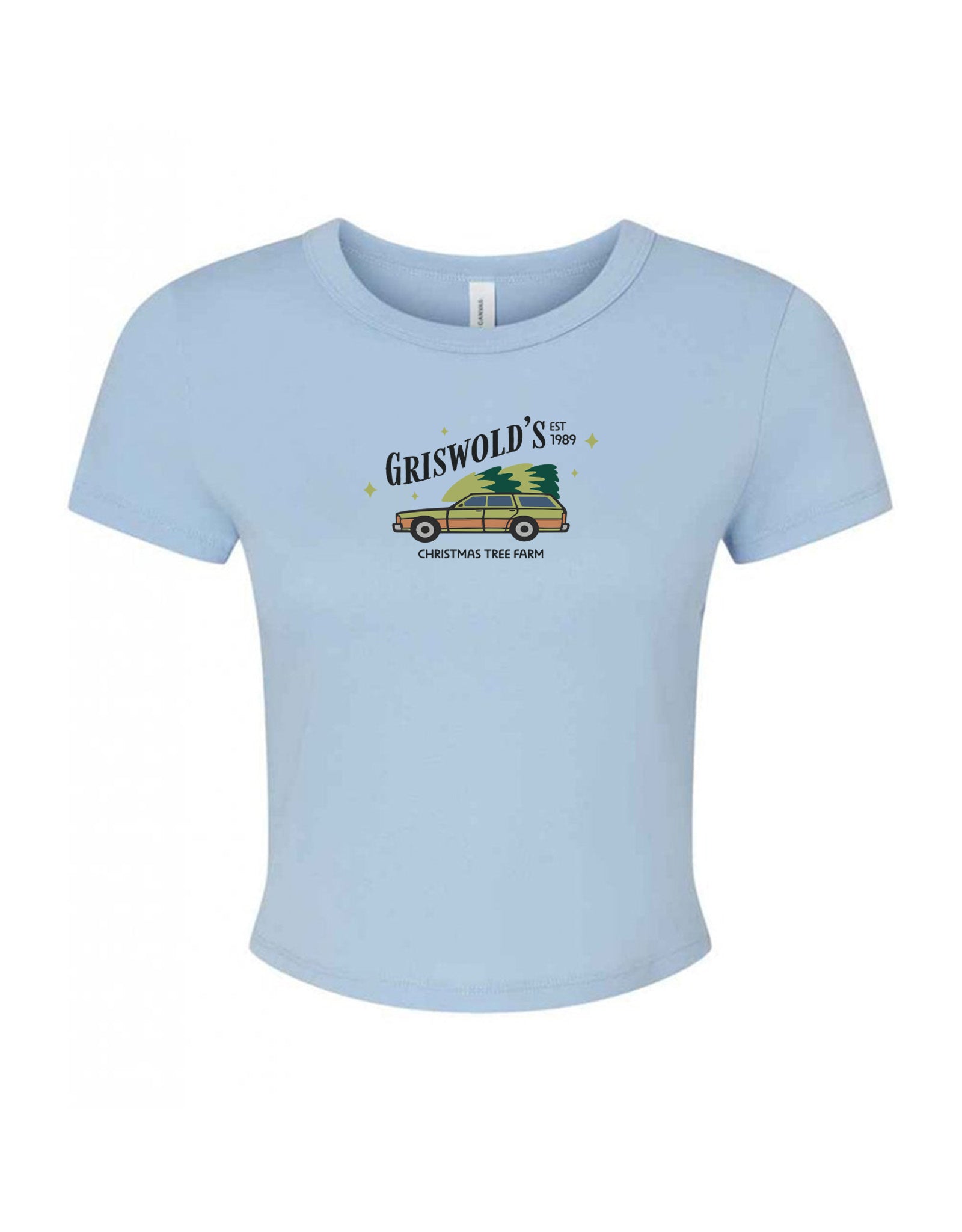 Griswolds Embroidered Micro Rib Baby Tee