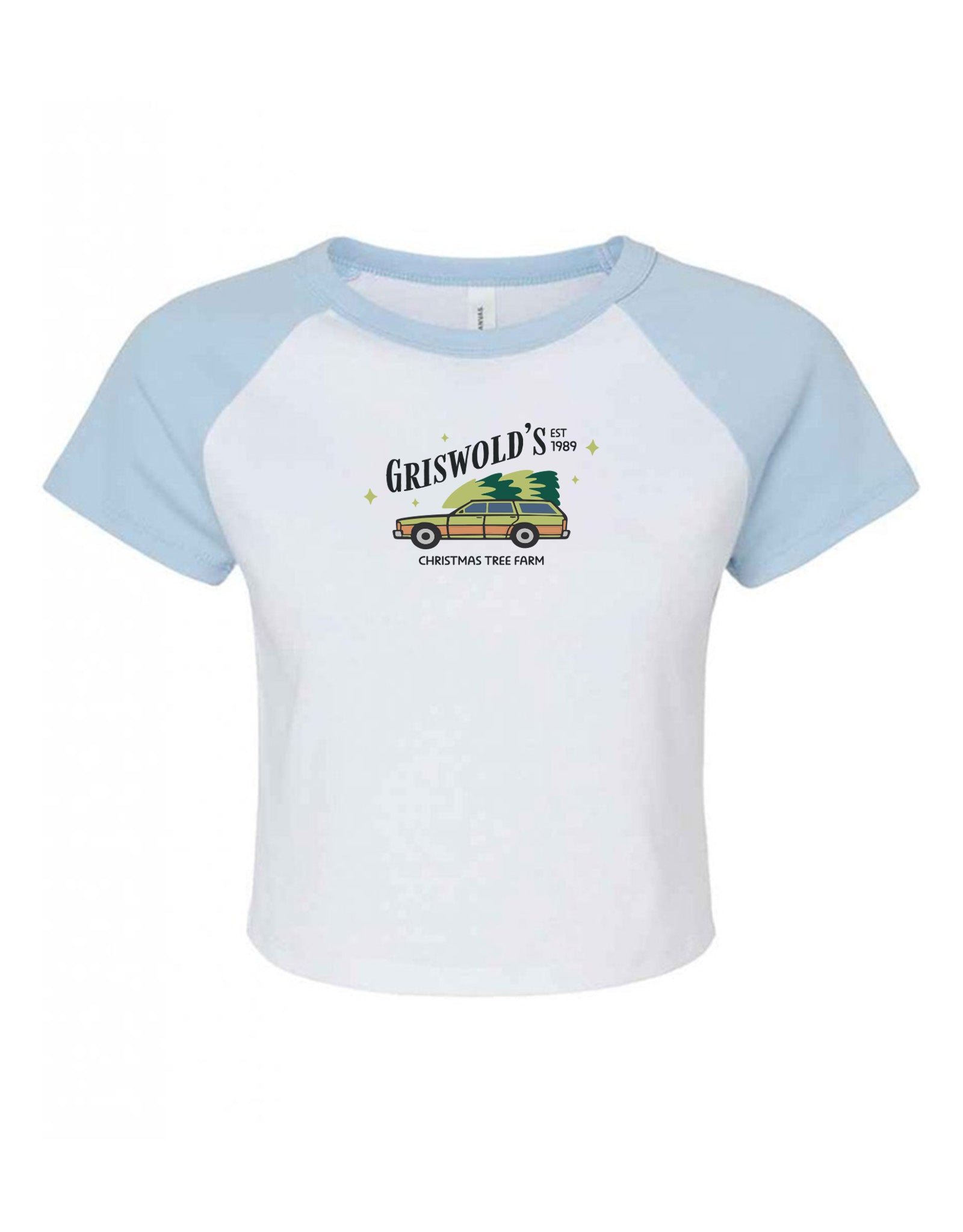 Griswolds Embroidered Micro Rib Baby Tee