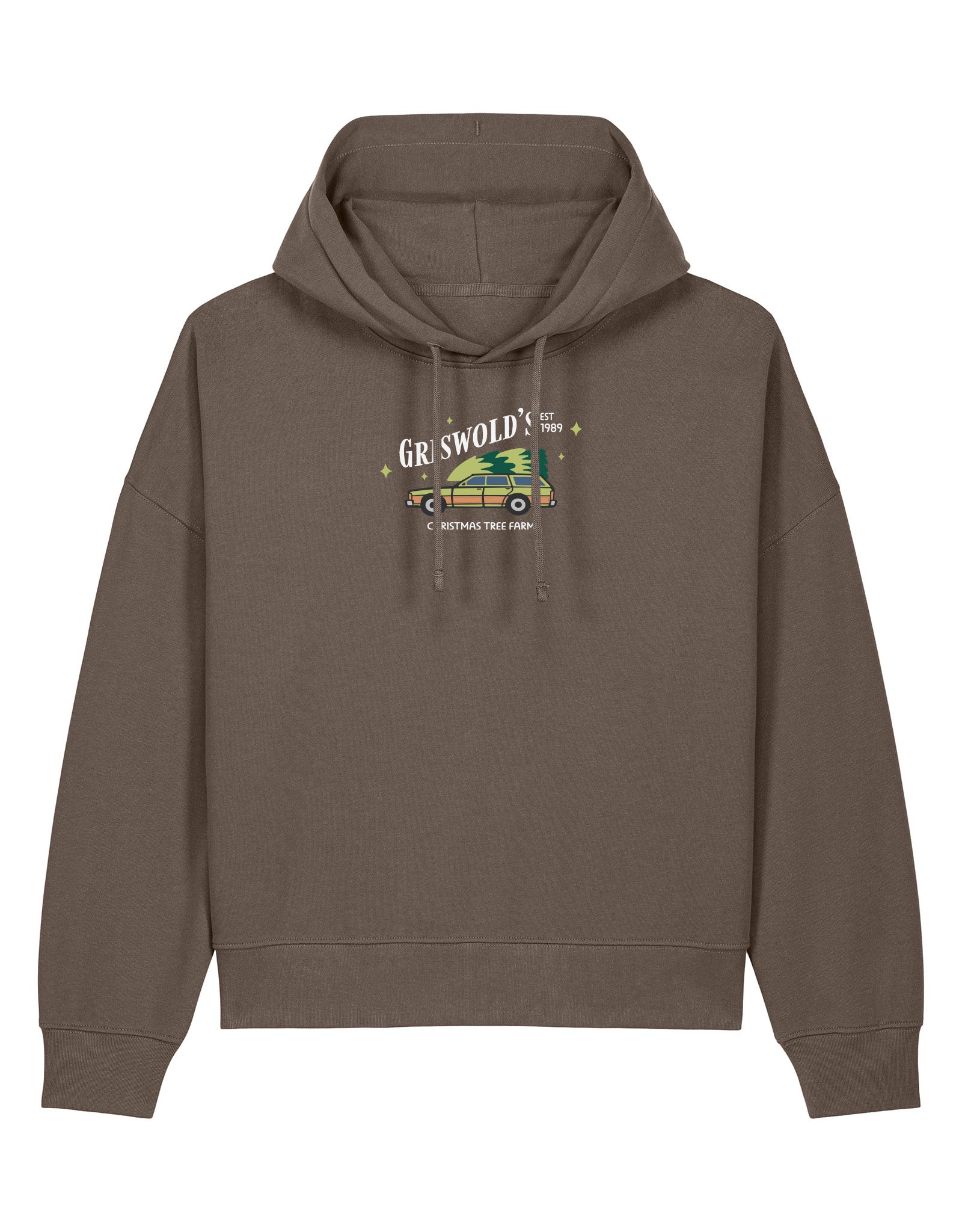 Griswolds Embroidered Boxy Organic Cotton Hoodie