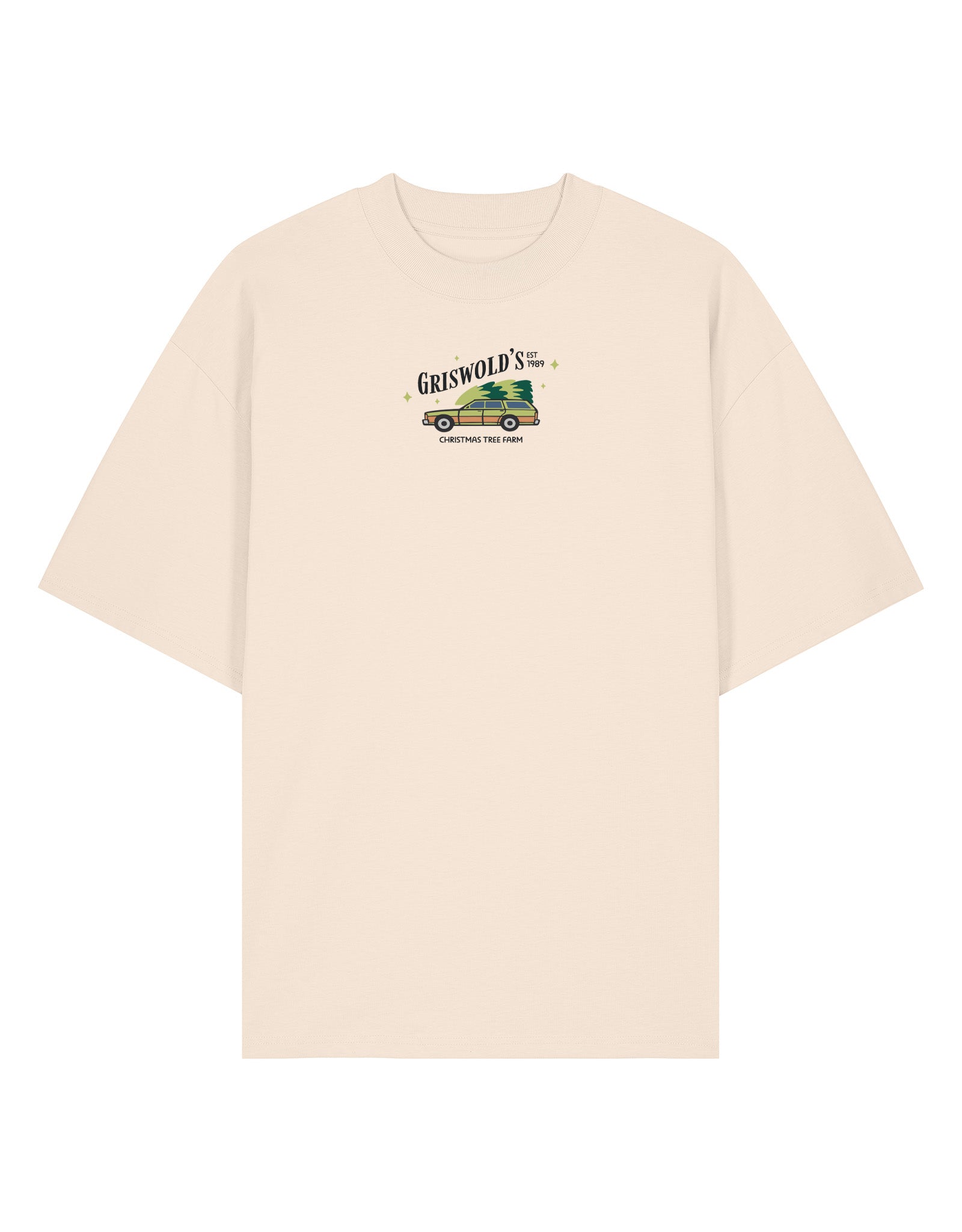 Griswolds Embroidered Oversized Organic Cotton Tee