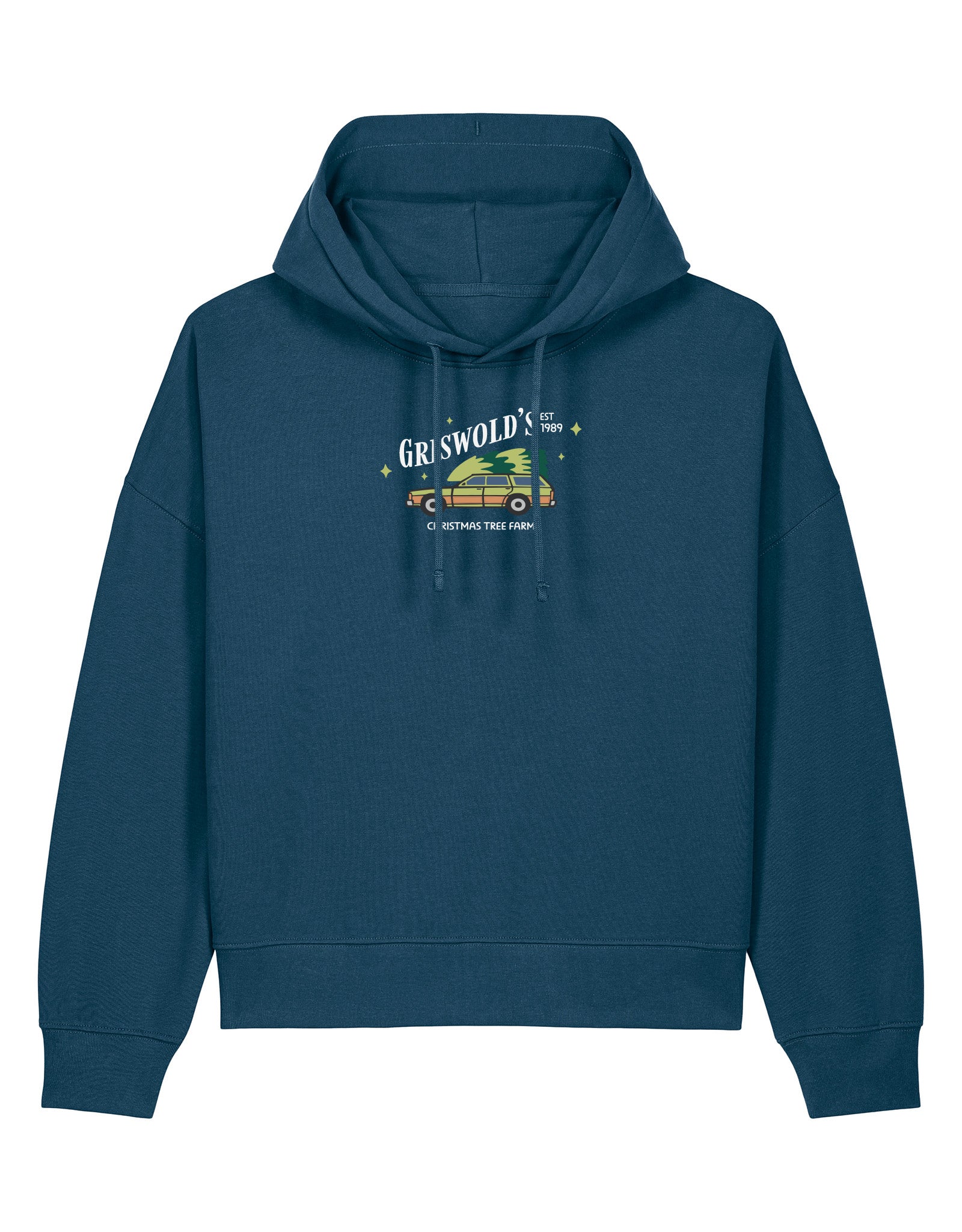 Griswolds Embroidered Boxy Organic Cotton Hoodie