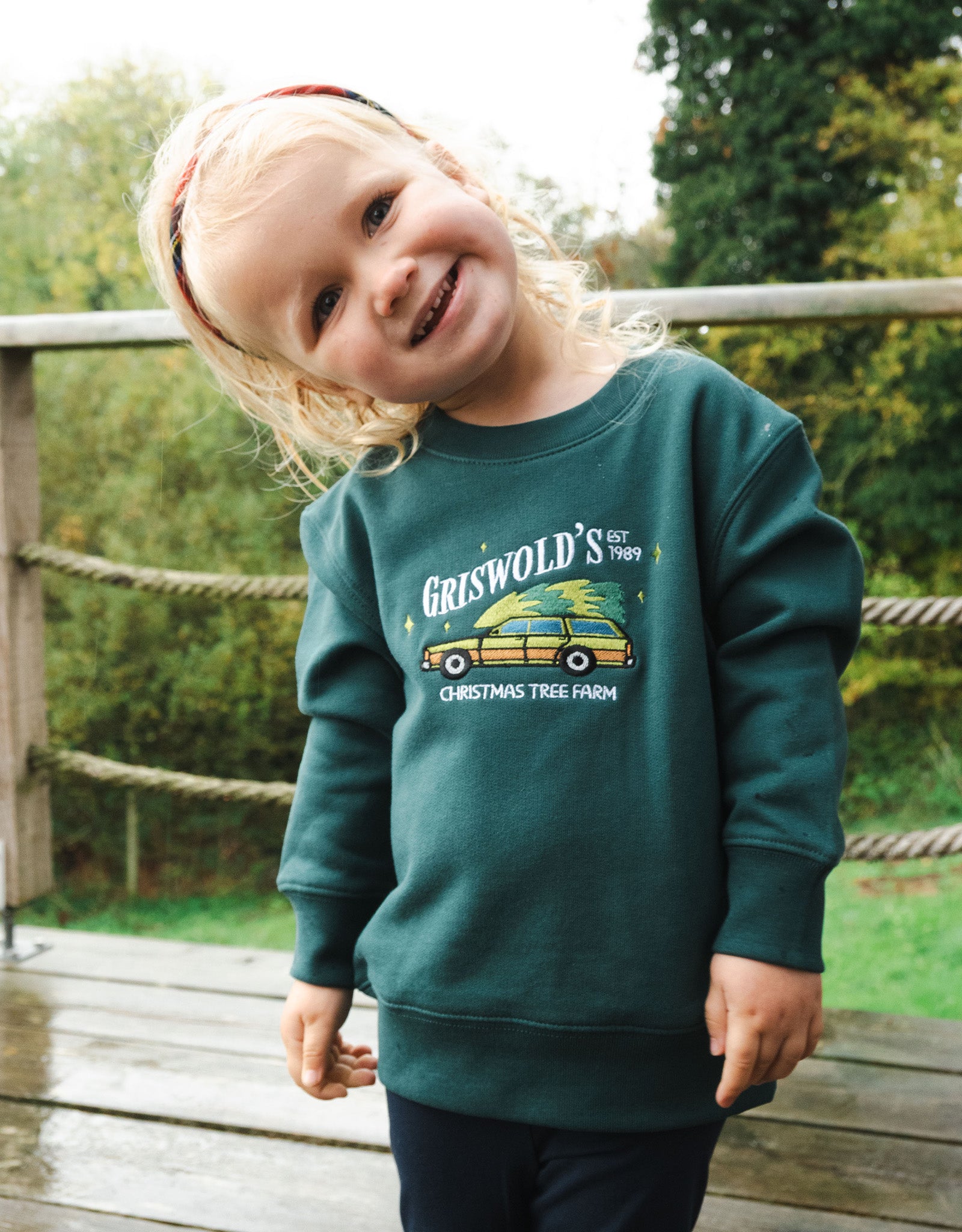 Griswolds Embroidered Organic Cotton Childrens Sweatshirt