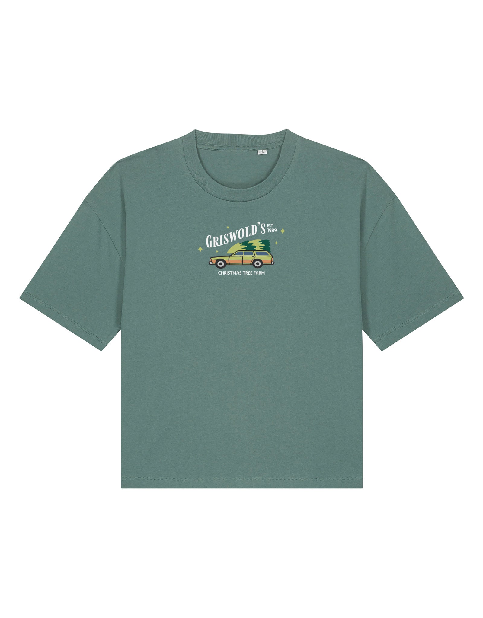 Griswolds Embroidered Boxy Organic Cotton Tee
