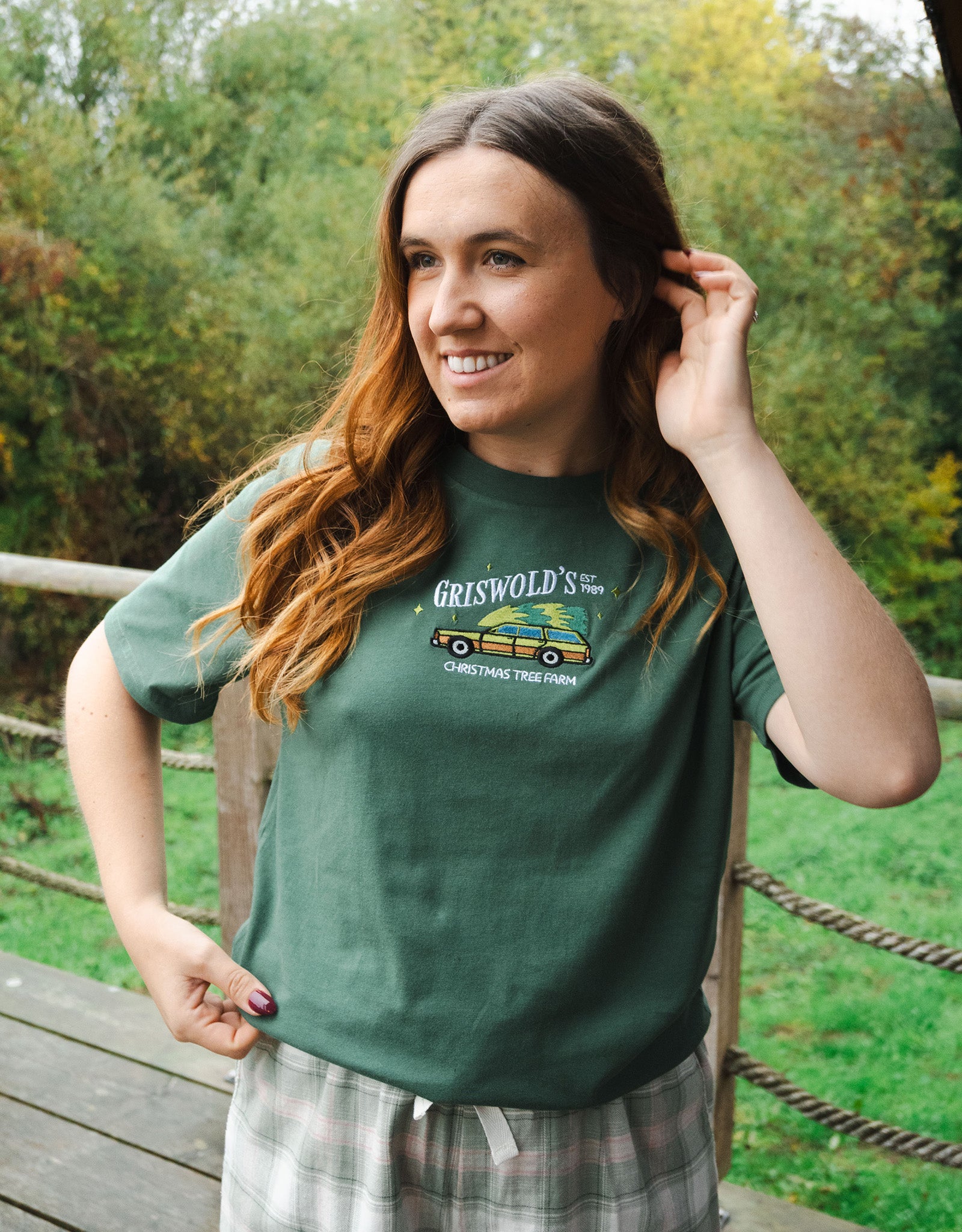 Griswolds Embroidered Organic Cotton T-Shirt