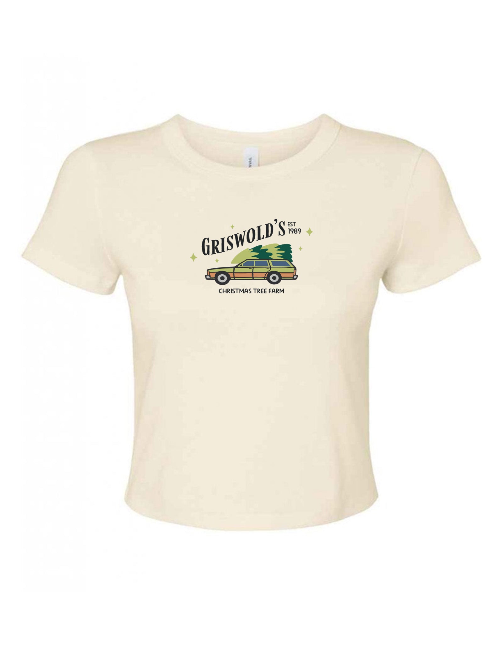 Griswolds Embroidered Micro Rib Baby Tee