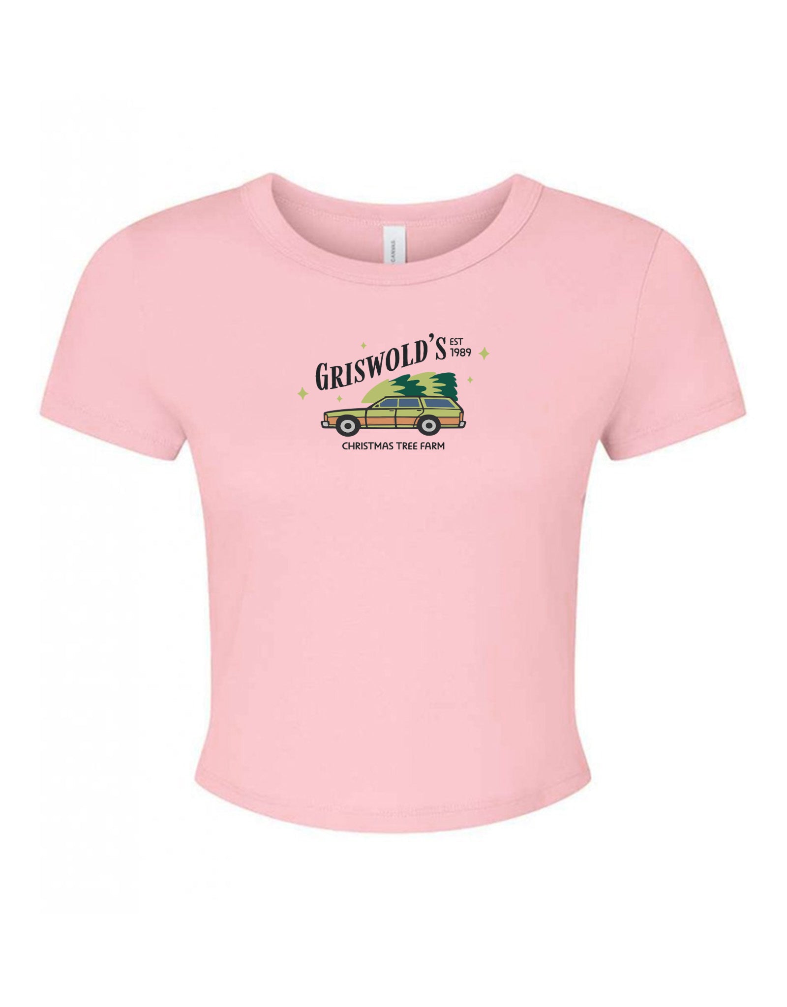 Griswolds Embroidered Micro Rib Baby Tee