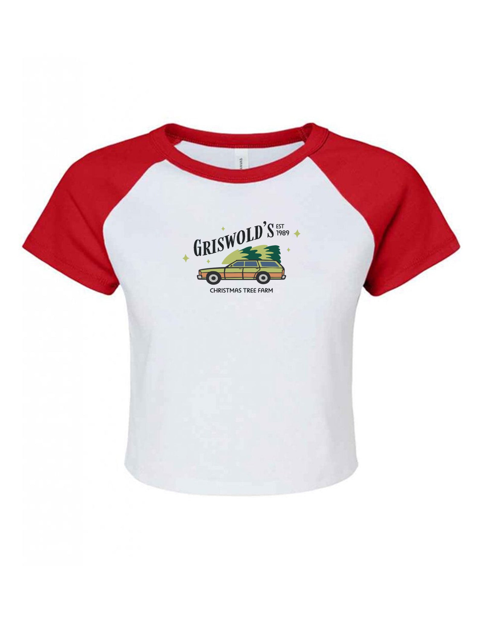 Griswolds Embroidered Micro Rib Baby Tee