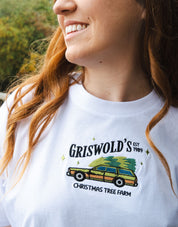 Griswolds Embroidered Boxy Organic Cotton Tee