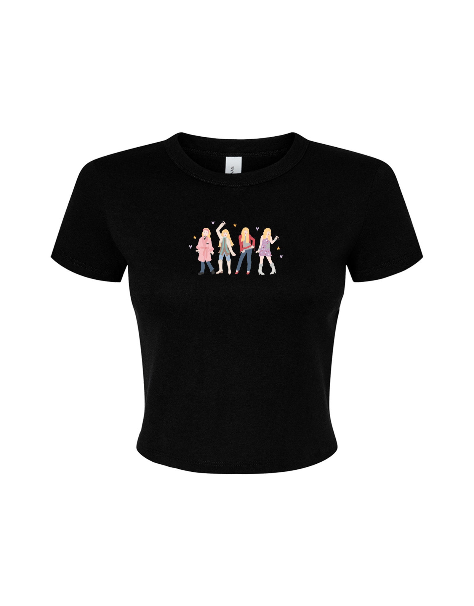 Hannah Eras Embroidered Micro Rib Baby Tee