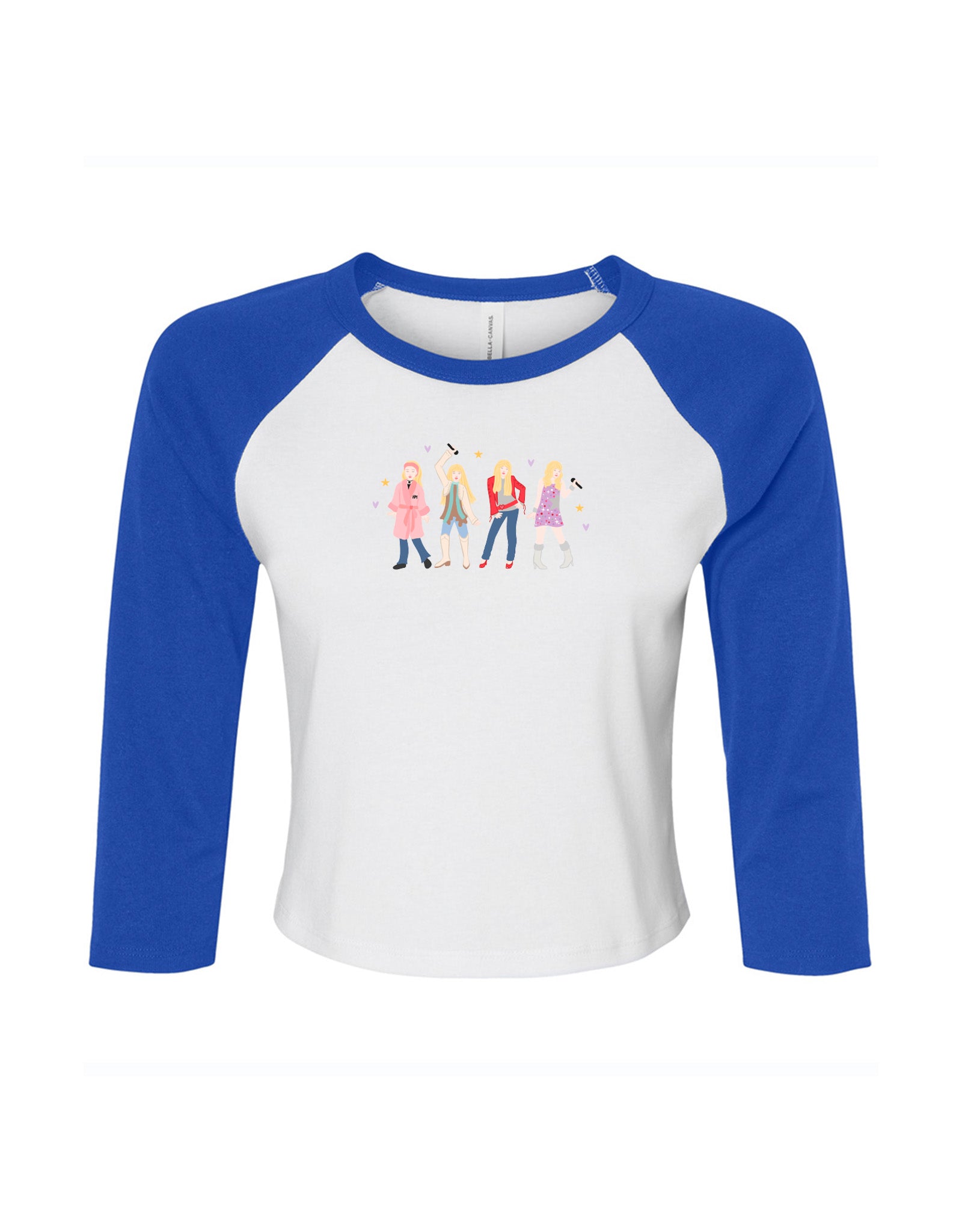 Hannah Eras Embroidered Micro Rib 3/4 Sleeve Tee